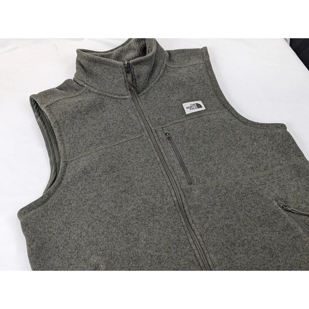The North Face Vest Mens Large LG Gordon Lyons Fleece Full Zip Hiking Outdoor